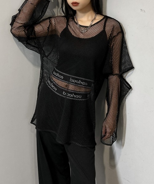 LVEU.(ラブユ.)の「Logo camisole set up / ロゴキャミソールセットアップ(セットアップ・レディース・ブラック/グレー・FREE)」の19枚目の写真