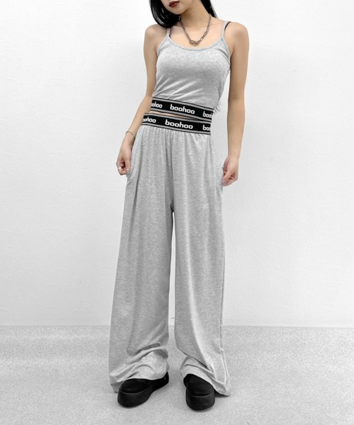 LVEU.(ラブユ.)の「Logo camisole set up / ロゴキャミソールセットアップ(セットアップ・レディース・ブラック/グレー・FREE)」の5枚目の写真
