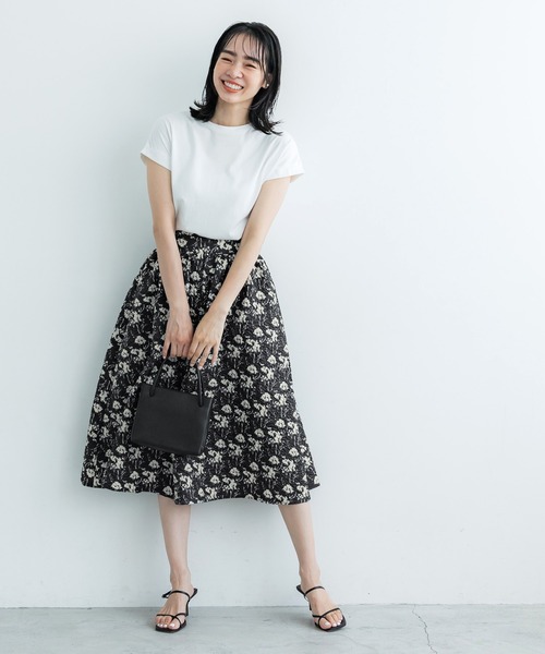 ギャルソン Jupe コラボ 花柄ポケットコットンフレアスカート archive ギャルソン Jupe コラボ 花柄ポケットコットンフレアスカート