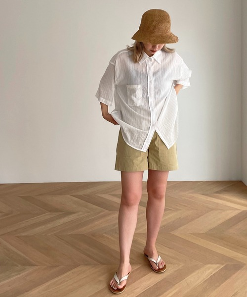 CANAL JEAN（キャナルジーン）の「El mar(エルマール) ペーパーバケットハット（ハット・レディース・ベージュ/クリーム・ONE SIZE）」の4枚目の写真