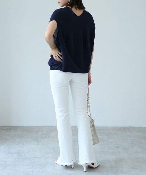 each（イーチ）の「前スリットスキニーデニム（デニムパンツ・レディース・ブラック/ブルー/ホワイト・LARGE/MEDIUM）」の20枚目の写真