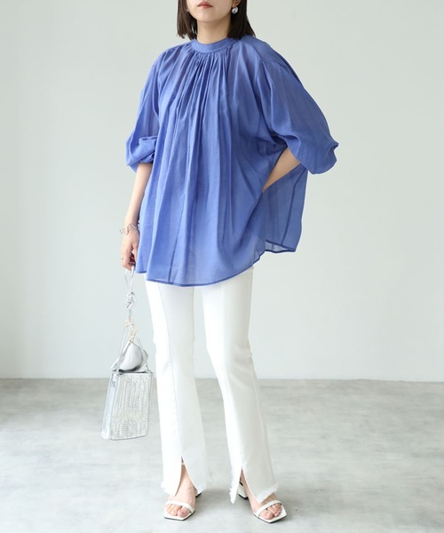 each（イーチ）の「前スリットスキニーデニム（デニムパンツ・レディース・ブラック/ブルー/ホワイト・LARGE/MEDIUM）」の15枚目の写真