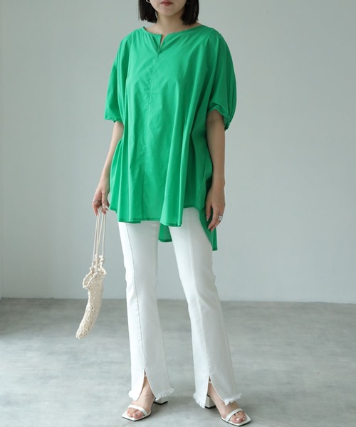 each（イーチ）の「前スリットスキニーデニム（デニムパンツ・レディース・ブラック/ブルー/ホワイト・LARGE/MEDIUM）」の22枚目の写真