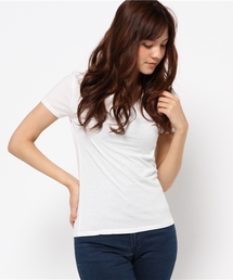 AZUL by moussy | CVC天竺BCヨーク切替V/N半袖PO(Tシャツ/カットソー)