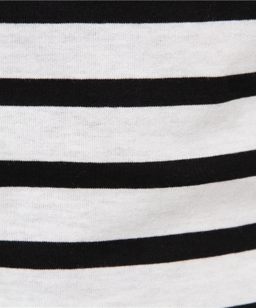 AZUL by moussy（アズールバイマウジー）の「CVC天竺BCヨーク切替V/N半袖PO（Tシャツ/カットソー・レディース・ホワイト系その他/ブラック系その他/オフホワイト/ブラック・SMALL/LARGE/X-SMALL/X-LARGE/MEDIUM）」の12枚目の写真