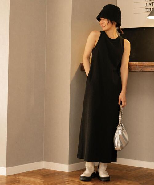 coen(コーエン)の「【WEB限定】カップ付きTCワッフルアメスリワンピース(ワンピース・レディース・ブラック/ブラウン・FREE)」の19枚目の写真