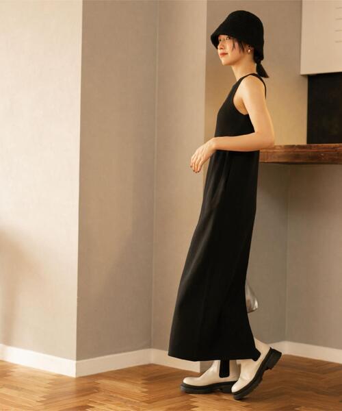 coen(コーエン)の「【WEB限定】カップ付きTCワッフルアメスリワンピース(ワンピース・レディース・ブラック/ブラウン・FREE)」の20枚目の写真