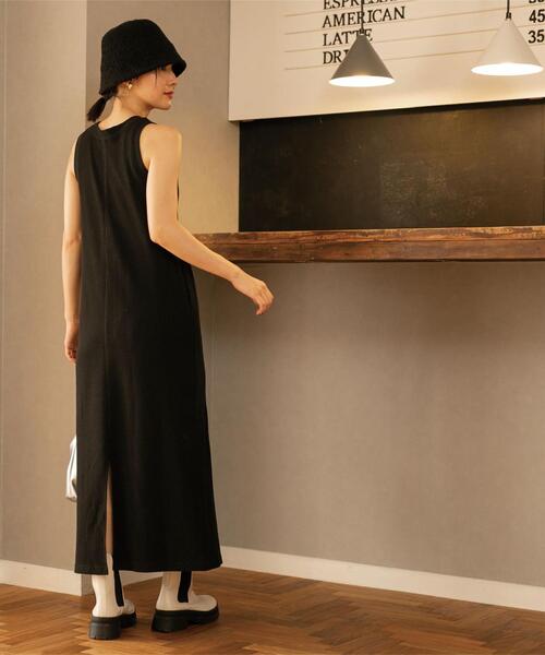 coen(コーエン)の「【WEB限定】カップ付きTCワッフルアメスリワンピース(ワンピース・レディース・ブラック/ブラウン・FREE)」の21枚目の写真