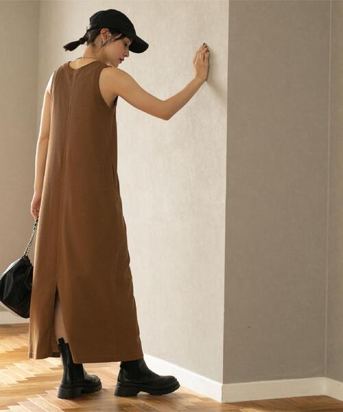 coen(コーエン)の「【WEB限定】カップ付きTCワッフルアメスリワンピース(ワンピース・レディース・ブラック/ブラウン・FREE)」の11枚目の写真