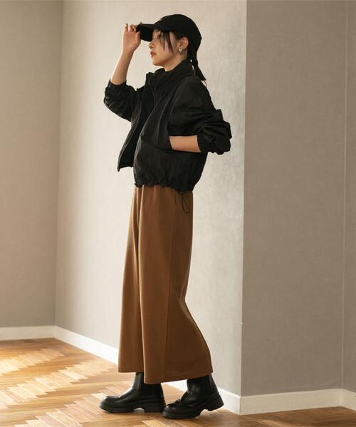 coen(コーエン)の「【WEB限定】カップ付きTCワッフルアメスリワンピース(ワンピース・レディース・ブラック/ブラウン・FREE)」の14枚目の写真