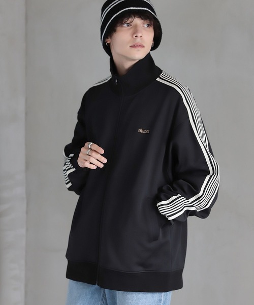 SIGNAL SPORTS（シグナルスポーツ）の「【SIGNAL SPORTS】ワンポイント刺繍/ライントラックジャケット（ブルゾン・メンズ・ライトブルー/ブラック・LARGE/MEDIUM/SMALL）」の6枚目の写真