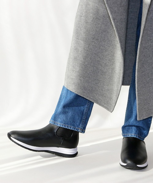 【セール】サイドゴアスニーカーブーツ【低反発スポンジ入り】（ブーツ）｜Fin（フィン）