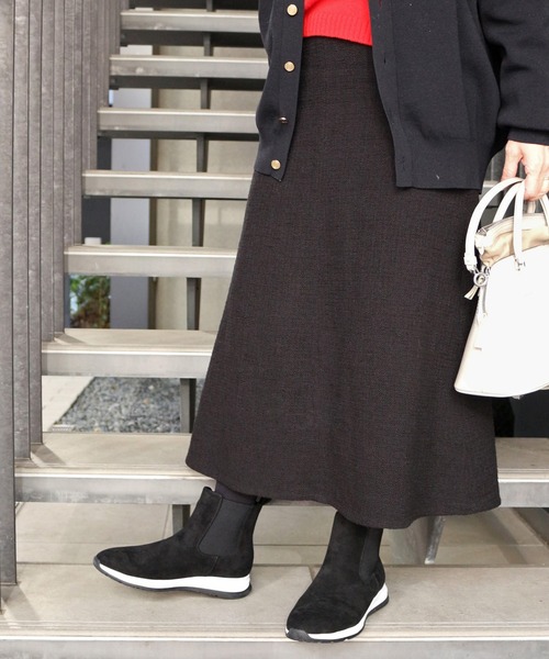 【セール】サイドゴアスニーカーブーツ【低反発スポンジ入り】（ブーツ）｜Fin（フィン）