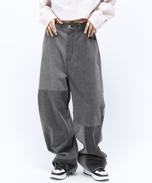 Anui | 【UNISEX】アジャストパッチデニム(デニムパンツ)