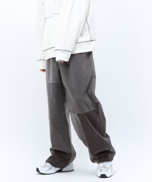 Anui(アニュイ)の「【UNISEX】アジャストパッチデニム(デニムパンツ・レディース・ブラック/ブルー・S/M/L)」の5枚目の写真