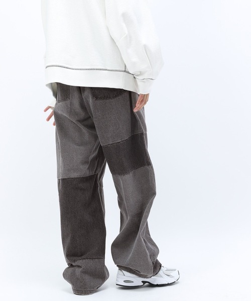 Anui(アニュイ)の「【UNISEX】アジャストパッチデニム(デニムパンツ・レディース・ブラック/ブルー・S/M/L)」の6枚目の写真