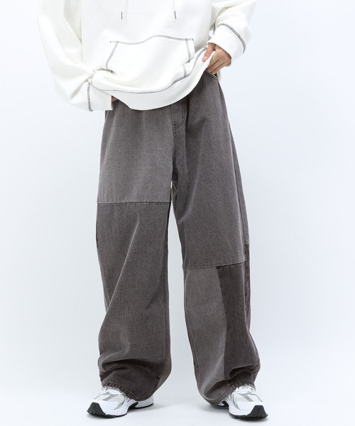 Anui(アニュイ)の「【UNISEX】アジャストパッチデニム(デニムパンツ・レディース・ブラック/ブルー・S/M/L)」の7枚目の写真