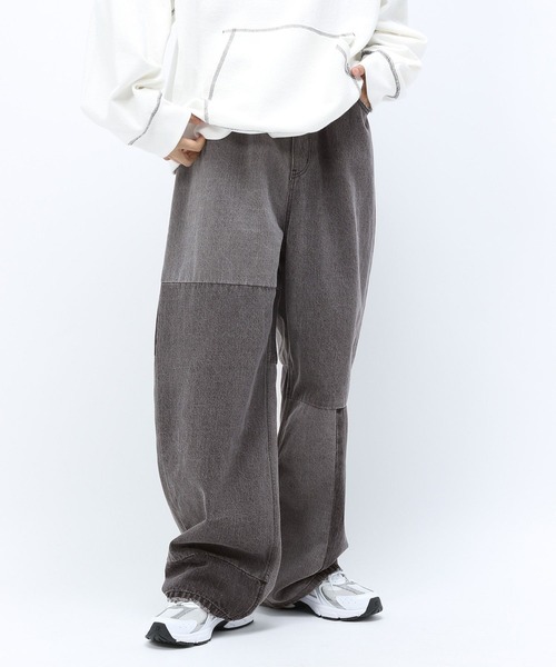 Anui(アニュイ)の「【UNISEX】アジャストパッチデニム(デニムパンツ・レディース・ブラック/ブルー・S/M/L)」の8枚目の写真