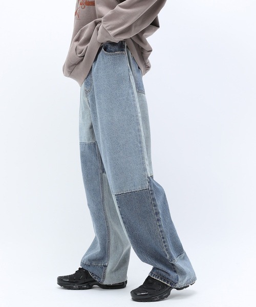 Anui(アニュイ)の「【UNISEX】アジャストパッチデニム(デニムパンツ・レディース・ブラック/ブルー・S/M/L)」の16枚目の写真