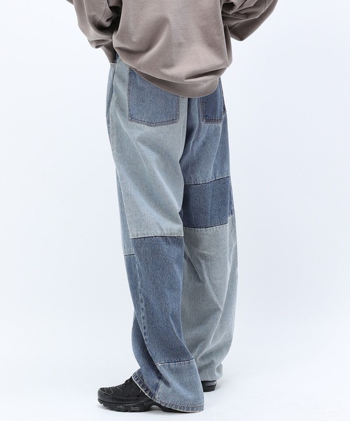 Anui(アニュイ)の「【UNISEX】アジャストパッチデニム(デニムパンツ・レディース・ブラック/ブルー・S/M/L)」の18枚目の写真
