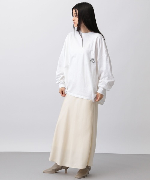 A part by(アパートバイ)の「【Good Rock Speed別注】BACKロゴロンTシャツ_長袖(Tシャツ/カットソー・レディース・オフホワイト/チャコールグレー・FREE)」の3枚目の写真