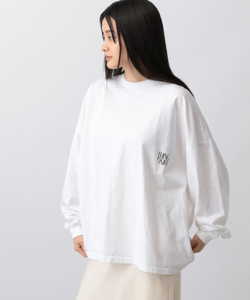 A part by(アパートバイ)の「【Good Rock Speed別注】BACKロゴロンTシャツ_長袖(Tシャツ/カットソー・レディース・オフホワイト/チャコールグレー・FREE)」の5枚目の写真