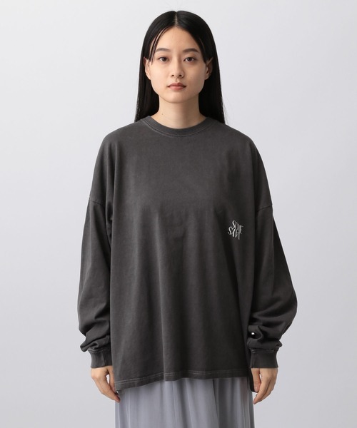 A part by(アパートバイ)の「【Good Rock Speed別注】BACKロゴロンTシャツ_長袖(Tシャツ/カットソー・レディース・オフホワイト/チャコールグレー・FREE)」の9枚目の写真