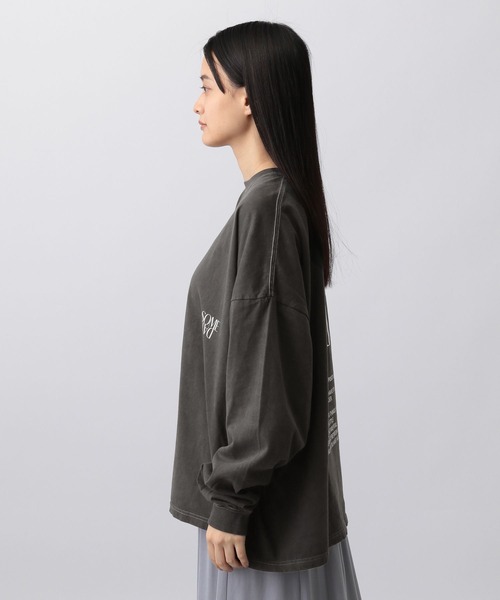 A part by(アパートバイ)の「【Good Rock Speed別注】BACKロゴロンTシャツ_長袖(Tシャツ/カットソー・レディース・オフホワイト/チャコールグレー・FREE)」の10枚目の写真