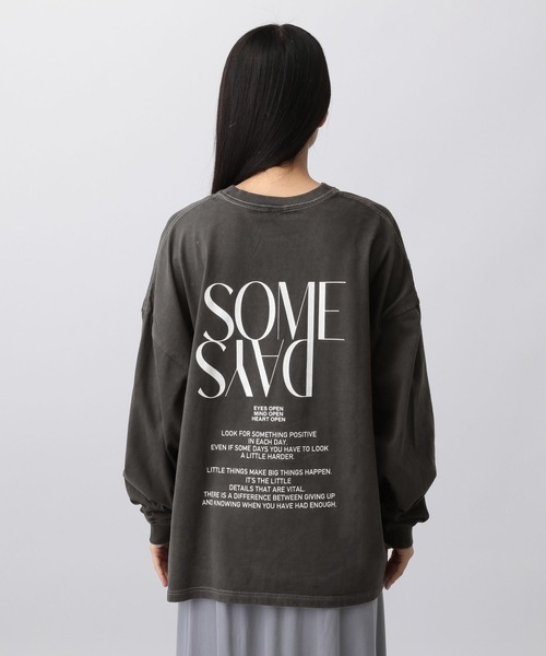 A part by(アパートバイ)の「【Good Rock Speed別注】BACKロゴロンTシャツ_長袖(Tシャツ/カットソー・レディース・オフホワイト/チャコールグレー・FREE)」の11枚目の写真