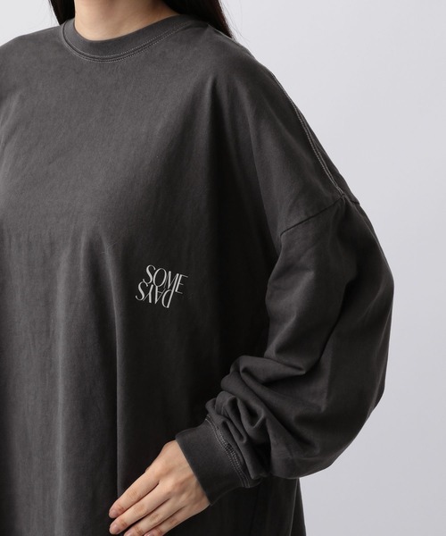 A part by(アパートバイ)の「【Good Rock Speed別注】BACKロゴロンTシャツ_長袖(Tシャツ/カットソー・レディース・オフホワイト/チャコールグレー・FREE)」の13枚目の写真