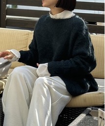 A part by | シャギースリットプルオーバー(ニット/セーター)