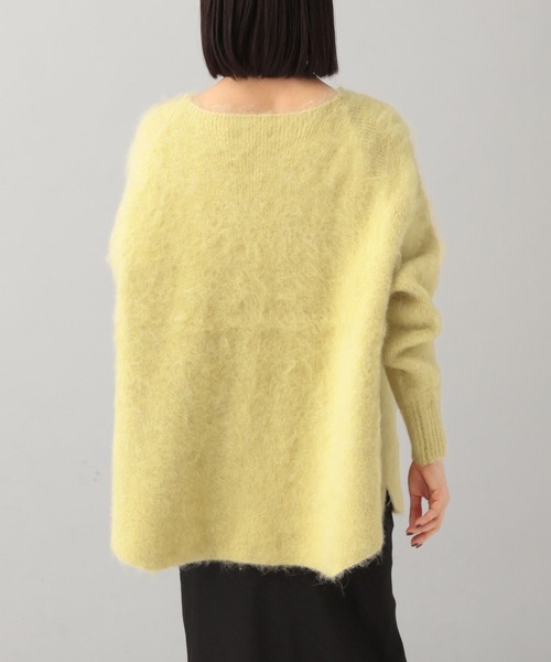 A part by（アパートバイ）の「シャギースリットプルオーバー（ニット/セーター・レディース・ライトイエロー/ライトグレー/グリーン/アイボリー・FREE）」の11枚目の写真