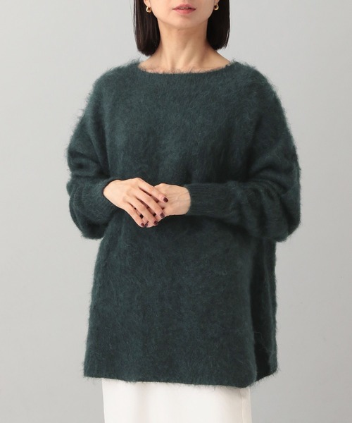 A part by（アパートバイ）の「シャギースリットプルオーバー（ニット/セーター・レディース・ライトイエロー/ライトグレー/グリーン/アイボリー・FREE）」の15枚目の写真