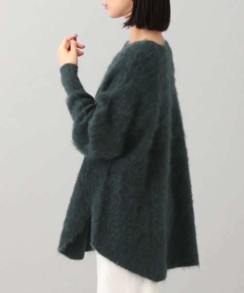 A part by（アパートバイ）の「シャギースリットプルオーバー（ニット/セーター・レディース・ライトイエロー/ライトグレー/グリーン/アイボリー・FREE）」の16枚目の写真