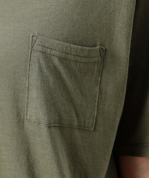 BEAUTY&YOUTH UNITED ARROWS(ビューティーアンドユースユナイテッドアローズ)の「BY コットンレーヨン ポケットVネックTシャツ◆(Tシャツ/カットソー・レディース・ホワイト/ブラック/イエロー/オリーブ・フリー)」の17枚目の写真