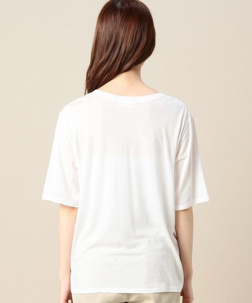 BEAUTY&YOUTH UNITED ARROWS(ビューティーアンドユースユナイテッドアローズ)の「BY コットンレーヨン ポケットVネックTシャツ◆(Tシャツ/カットソー・レディース・ホワイト/ブラック/イエロー/オリーブ・フリー)」の19枚目の写真