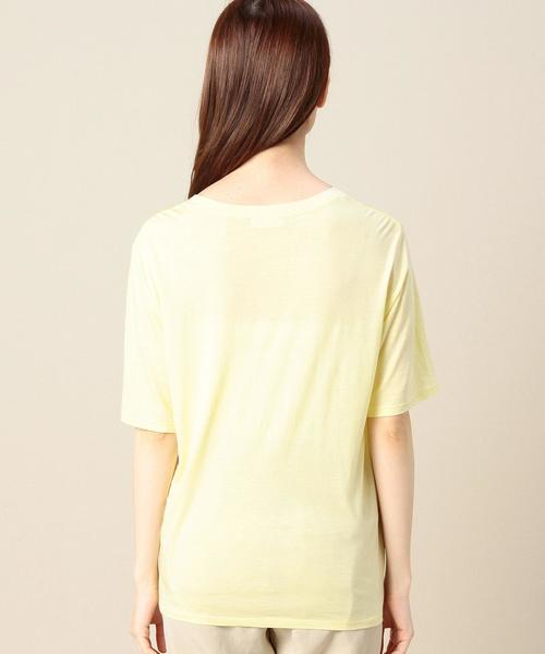 BEAUTY&YOUTH UNITED ARROWS(ビューティーアンドユースユナイテッドアローズ)の「BY コットンレーヨン ポケットVネックTシャツ◆(Tシャツ/カットソー・レディース・ホワイト/ブラック/イエロー/オリーブ・フリー)」の21枚目の写真