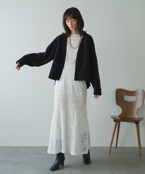 russet(ラシット)の「《qurumu》Vネックカーディガン(O-250)(カーディガン/ボレロ・レディース・キャメル/ブラック・FREE)」の10枚目の写真