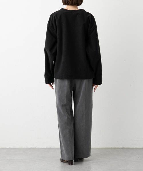 russet(ラシット)の「《qurumu》Vネックカーディガン(O-250)(カーディガン/ボレロ・レディース・キャメル/ブラック・FREE)」の8枚目の写真