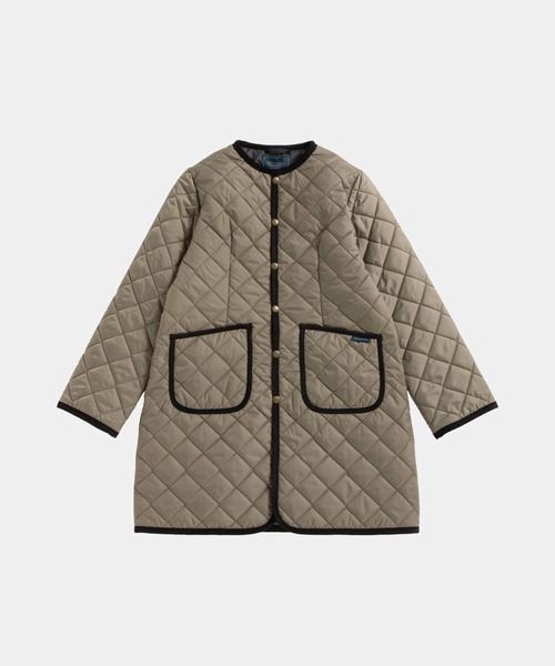 LAVENHAM(ラベンハム)の「Contrast Cornard Coat Womens / コントラスト コナード コート ウィメンズ(ノーカラージャケット・レディース・ブラック/ベージュ系その他/ベージュ系その他4・10/16/12/8/6/14)」の3枚目の写真