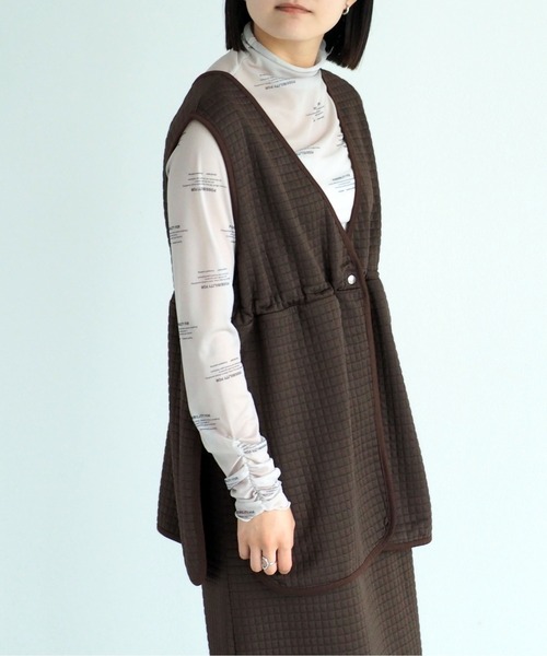 cepo(セポ)の「カットキルトセットアップ(ワンピース・レディース・ブラック/ブラウン・M)」の8枚目の写真
