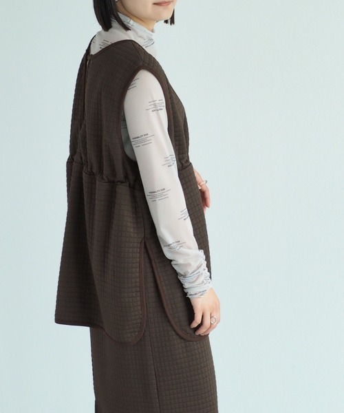 cepo(セポ)の「カットキルトセットアップ(ワンピース・レディース・ブラック/ブラウン・M)」の9枚目の写真