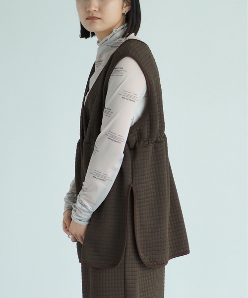 cepo(セポ)の「カットキルトセットアップ(ワンピース・レディース・ブラック/ブラウン・M)」の10枚目の写真