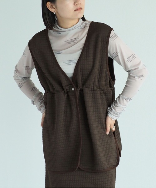 cepo(セポ)の「カットキルトセットアップ(ワンピース・レディース・ブラック/ブラウン・M)」の7枚目の写真