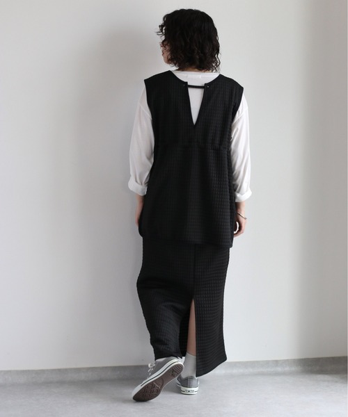 cepo(セポ)の「カットキルトセットアップ(ワンピース・レディース・ブラック/ブラウン・M)」の19枚目の写真