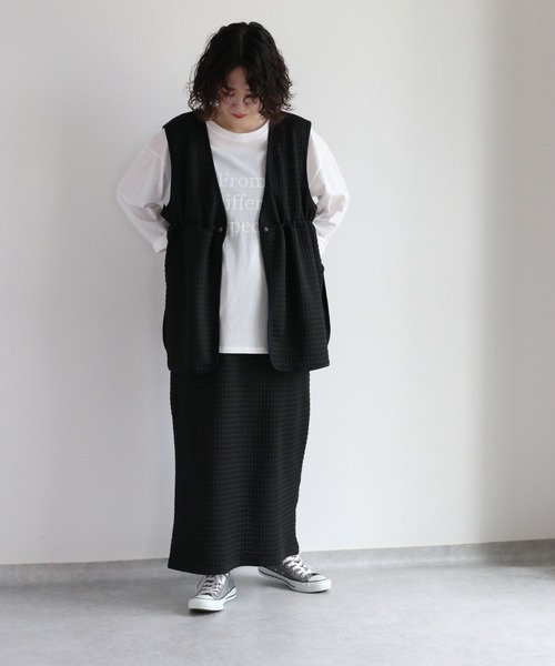 cepo(セポ)の「カットキルトセットアップ(ワンピース・レディース・ブラック/ブラウン・M)」の16枚目の写真