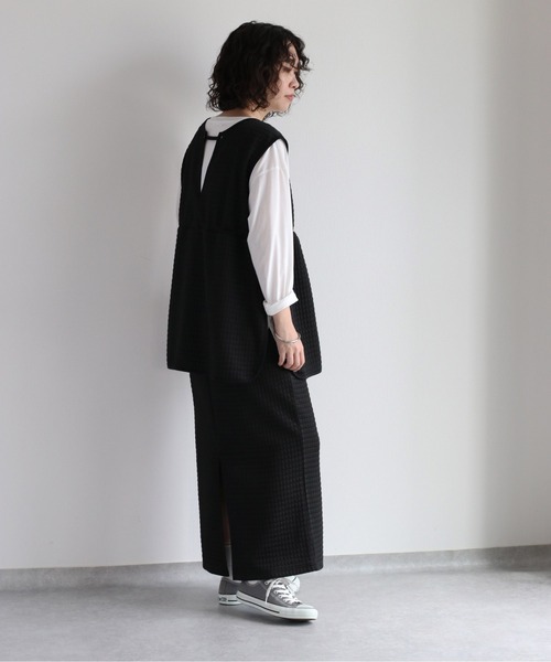 cepo(セポ)の「カットキルトセットアップ(ワンピース・レディース・ブラック/ブラウン・M)」の18枚目の写真