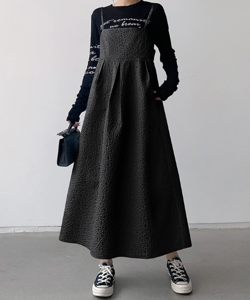 セール】エンボスフラワーキャミワンピース（ワンピース）｜PIN（ピン