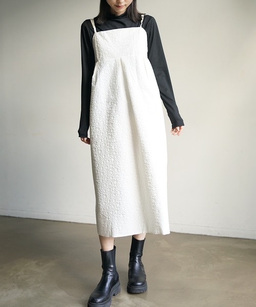 セール】エンボスフラワーキャミワンピース（ワンピース）｜PIN（ピン