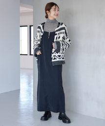 SLOBE IENA | レーヨンツイルアイラインジャンスカ(ジャンパースカート)